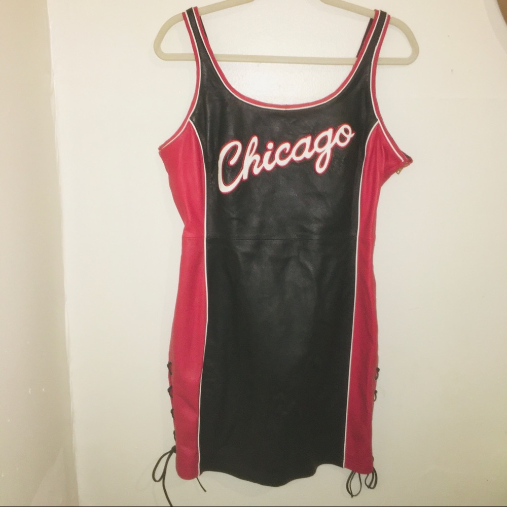 NBA Chicago Black and Red Mini Dress